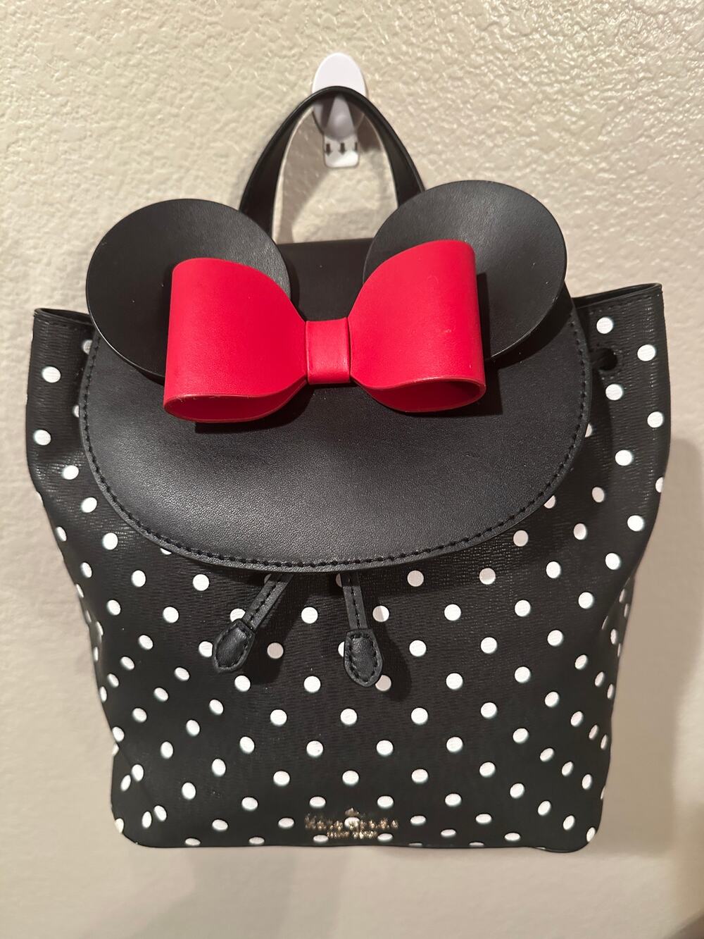 NWOT Disney x Kate Spade New York Minnie Mouse Backpack Black Polka Dots